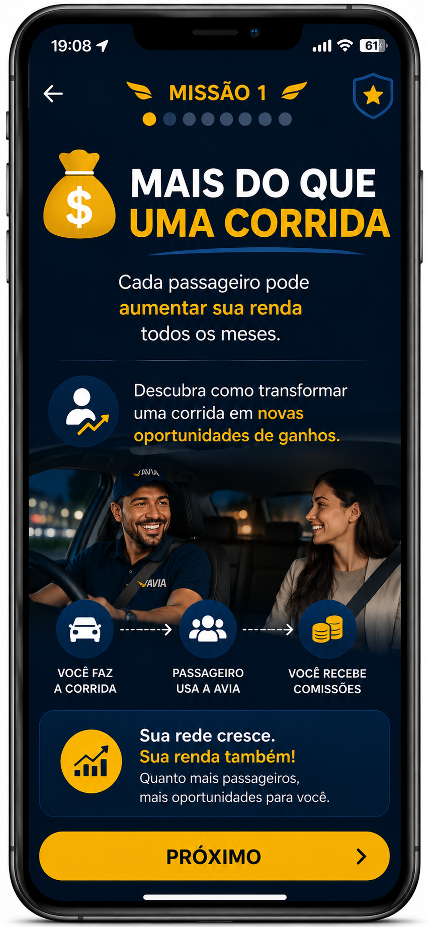 Passo 1: Abrir a tela de início